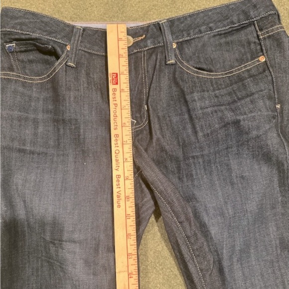 GAP 1989 Women’s Jeans Dark Denim Wide Leg Silver Button Detail - Picture 5 of 5